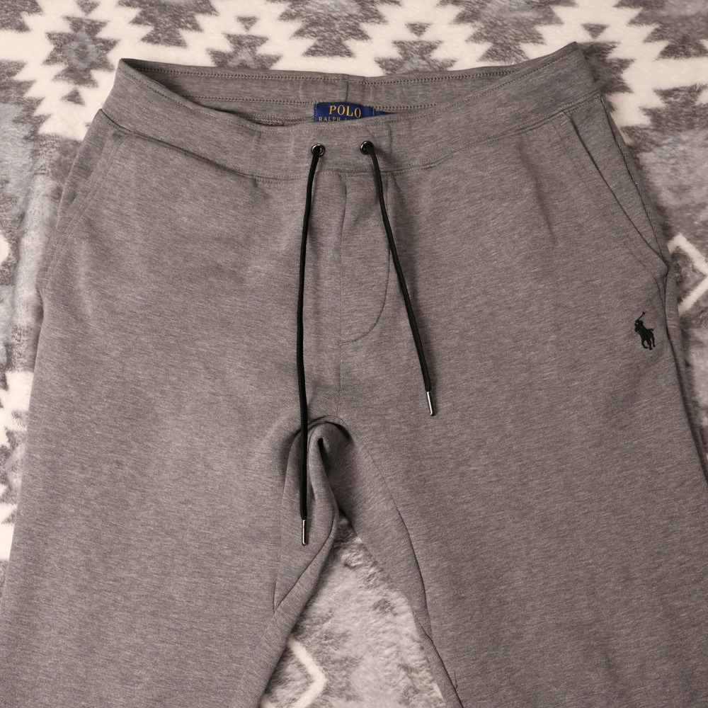 Polo Ralph Lauren Gray Double-Knit Joggers Mens Medium Heathered Sweatpants